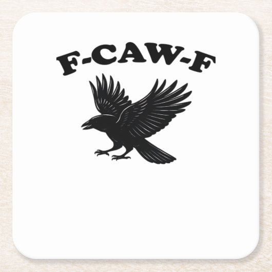 F-Caw-F Creative Style Rechteckiger Pappuntersetzer (Vorderseite)
