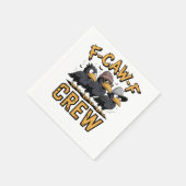 F-Caw-F Crew Funny Matching Cousins Outfit Serviette (Ecke)