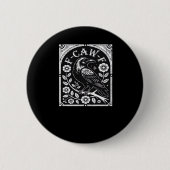 F-Caw-F Crow Aesthetic Casual Button (Vorderseite)