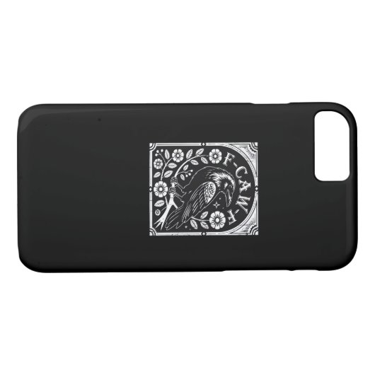 F-Caw-F Crow Aesthetic Casual Case-Mate iPhone Hülle (Rückseite (Horizontal))