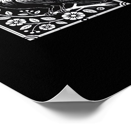 F-Caw-F Crow Aesthetic Casual Poster (Ecke)