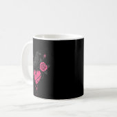 F Caw F Crow Anti Valentine's Day Dark Gothic Brok Kaffeetasse (Vorderseite Links)