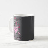 F Caw F Crow Anti Valentine's Day Dark Gothic Brok Kaffeetasse (Vorderseite Links)