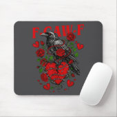 F Caw F Crow Anti Valentine's Day Dark Gothic Brok Mousepad (Mit Mouse)