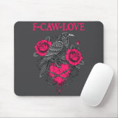 F Caw F Crow Anti Valentine's Day Dark Gothic Brok Mousepad (Mit Mouse)