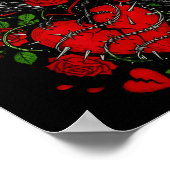 F Caw F Crow Anti Valentine's Day Dark Gothic Brok Poster (Ecke)