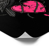 F Caw F Crow Anti Valentine's Day Dark Gothic Brok Poster (Ecke)