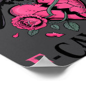 F Caw F Crow Anti Valentine's Day Dark Gothic Brok Poster (Ecke)