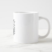 F-Caw-F Crow Bird Retro Classic Jumbo-Tasse (Rechts)