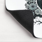 F-Caw-F Crow Bird Retro Classic Mousepad (Ecke)