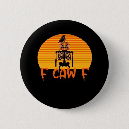 F-Caw-F Crow Classic Aesthetic Casual Button (Vorderseite)