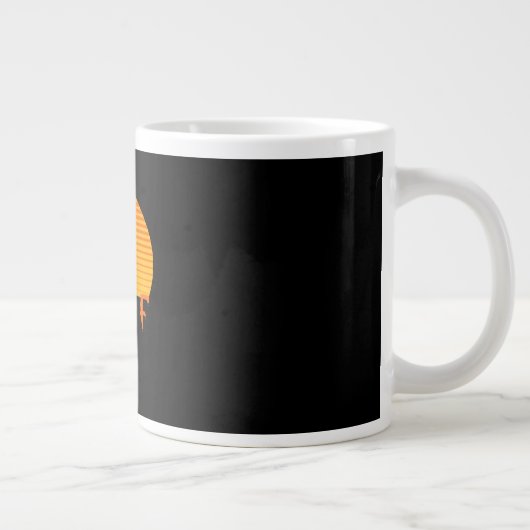 F-Caw-F Crow Classic Aesthetic Casual Jumbo-Tasse (Rechts)