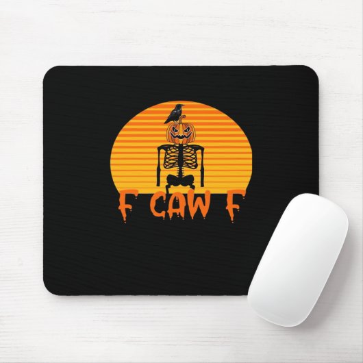 F-Caw-F Crow Classic Aesthetic Casual Mousepad (Mit Mouse)
