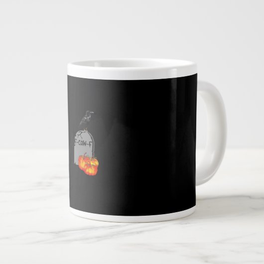 F-Caw-F Crow Classic Retro Cool Jumbo-Tasse (Vorderseite Rechts)