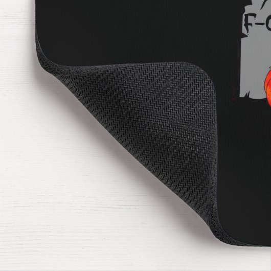 F-Caw-F Crow Classic Retro Cool Mousepad (Ecke)