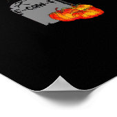 F-Caw-F Crow Classic Retro Cool Poster (Ecke)