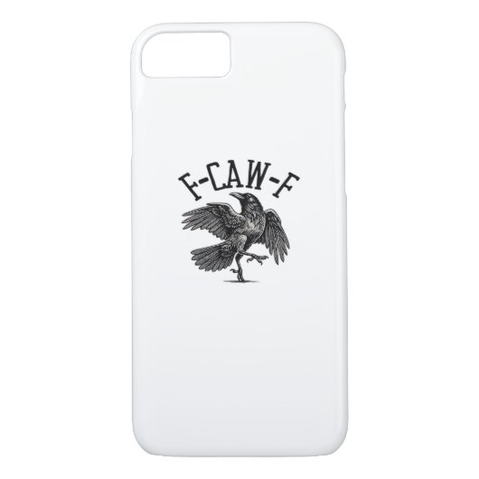 F Caw F Crow Creative Casual Case-Mate iPhone Hülle (Rückseite)