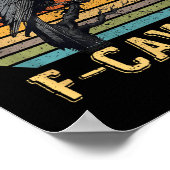 F-caw-f Crow Funny Black Crow Lover Dark Spaß Bla Poster (Ecke)