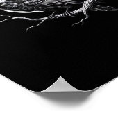 F-Caw-F Crow Funny Crow F-Caw-F Gear Creative Styl Poster (Ecke)