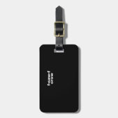 F-Caw-F Crow Funny Crow Retro Classic Gepäckanhänger (Vorderseite vertikal)