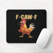 F-Caw-F Crow Gothic Funny Humor Mousepad (Mit Mouse)