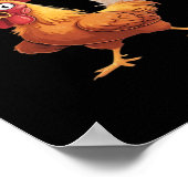 F-Caw-F Crow Gothic Funny Humor Poster (Ecke)