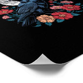 F-Caw-F Crow Gothic Raven Caw Caw For Halloween  Poster (Ecke)