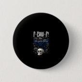 F-Caw-F Crow Graphic Creative Casual Button (Vorderseite)