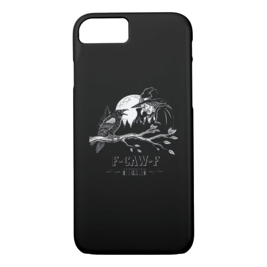 F-Caw-F Crow Halloween Witch F-Caw-F Case-Mate iPhone Hülle (Rückseite)