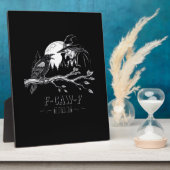 F-Caw-F Crow Halloween Witch F-Caw-F Fotoplatte (Seite)