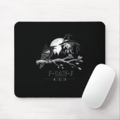 F-Caw-F Crow Halloween Witch F-Caw-F Mousepad (Mit Mouse)