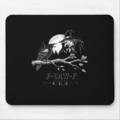 F-Caw-F Crow Halloween Witch F-Caw-F Mousepad (Vorne)