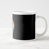 F-Caw-F Crow Humor Funny Gothic Retro Classic Jumbo-Tasse (Rechts)