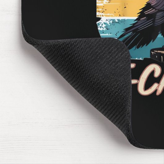F-Caw-F Crow Humor Funny Gothic Retro Classic Mousepad (Ecke)