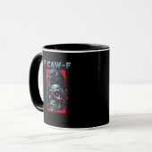 F-Caw-F Crow Humorous Graphic Tasse (Vorderseite Links)