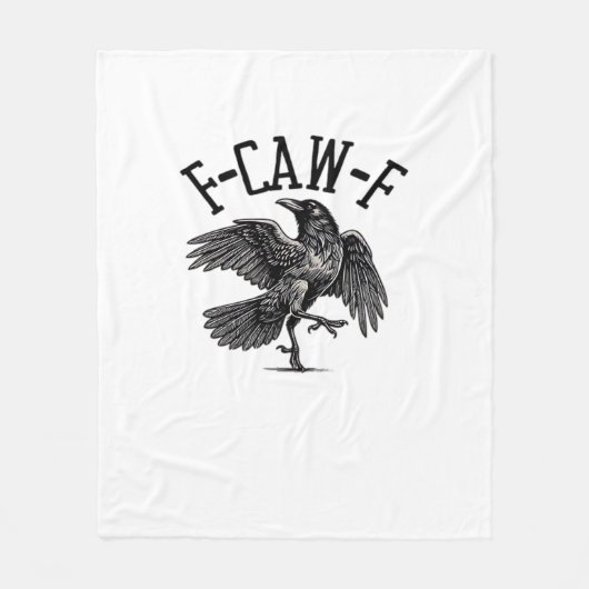 F Caw F Crow Kreative Casualmode Fleecedecke (Vorderseite)