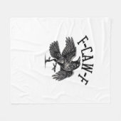 F Caw F Crow Kreative Casualmode Fleecedecke (Vorderseite (Horizontal))