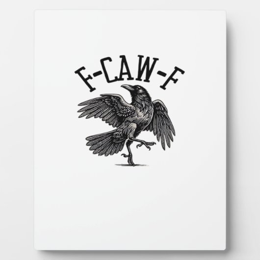 F Caw F Crow Kreative Freizeitkleidung Fotoplatte (Vorderseite)