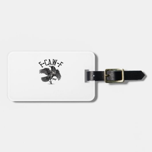 F Caw F Crow Kreative Freizeitkleidung Gepäckanhänger (Vorderseite horizontal)