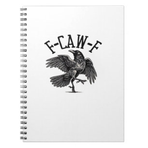 F Caw F Crow Kreative Freizeitkleidung Notizblock
