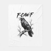 F Caw F Crow Lover Raven Meme Classic Style Fleecedecke (Vorderseite)