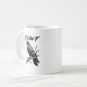 F Caw F Crow Lover Raven Meme Classic Style Kaffeetasse (Vorderseite Links)