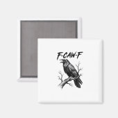 F Caw F Crow Lover Raven Meme Classic Style Magnet (Vorderseite/Rückseite)