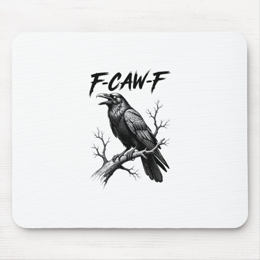 F Caw F Crow Lover Raven Meme Classic Style Mousepad (Vorne)
