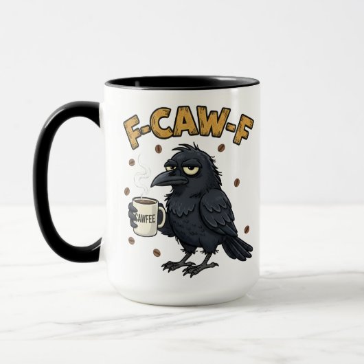 F-CAW-F Crow Mug | Funny F Caw F Coffee Mug Tasse (Links)