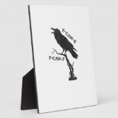 F-Caw-F Crow Pun Funny Bird Cawing Grunge Creative Fotoplatte (Seite)