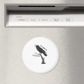 F-Caw-F Crow Pun Funny Bird Cawing Grunge Creative Magnet (In Situ (Geschirrspüler))