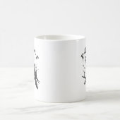 F-Caw-F Crow Pun Funny Bird Cawing Grunge Hallowee Kaffeetasse (Mittel)
