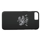 F-Caw-F Crow Retro Classic Case-Mate iPhone Hülle (Rückseite (Horizontal))