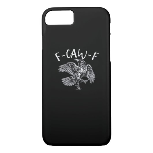 F-Caw-F Crow Retro Classic Case-Mate iPhone Hülle (Rückseite)